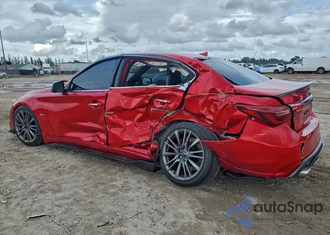 2020 Infiniti Q50 Red Sport 400 z USA, uszkodzony, nr VIN JN1FV7AP8LM630462